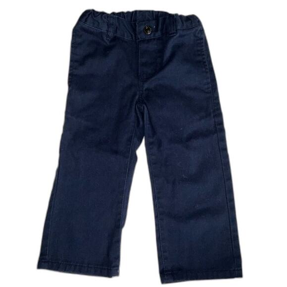 Izod Navy Blue Kids Khaki Pants Size 2T - Picture 1 of 4